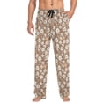 thumbnail image 4 of Daisy on Brown Mens Pajama Pant Sleep and Lounge Bottons with Pockets, 4 of 7