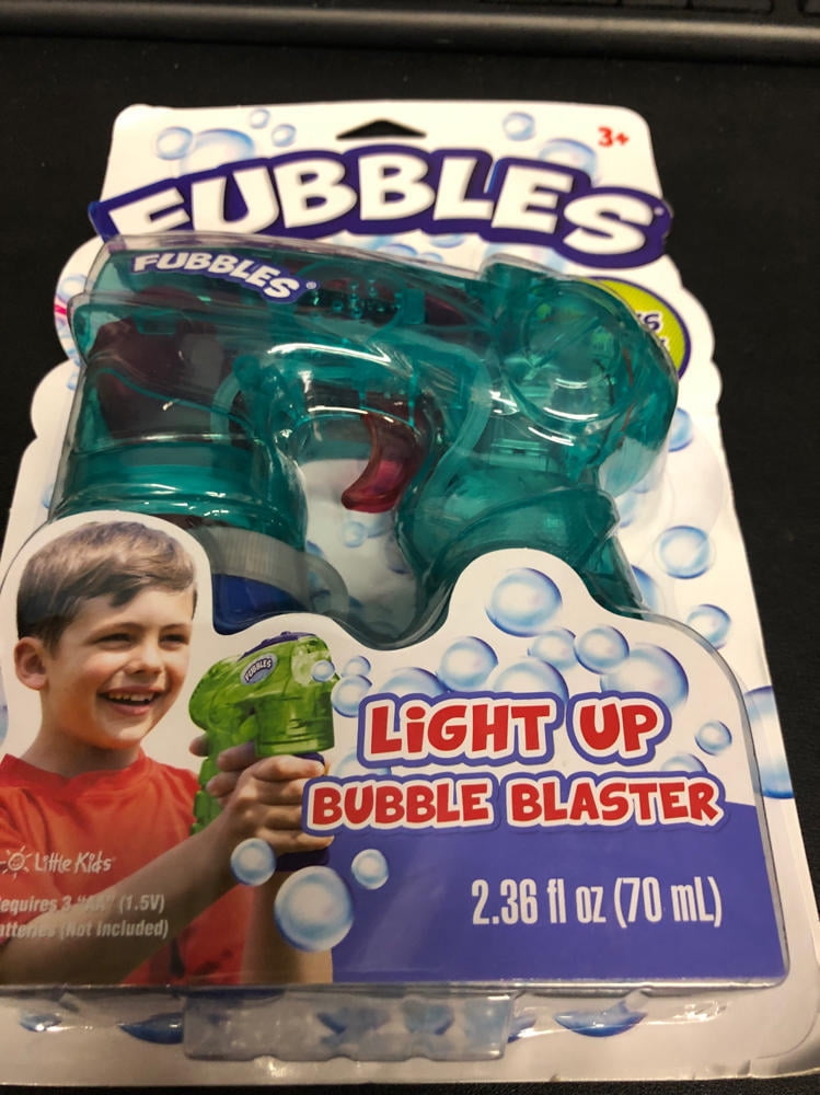 New Fubbles Light-Up Bubble Blaster Bubble Making Toy Gun By Little Kids Purple 