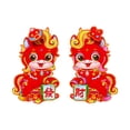 thumbnail image 3 of Chinese New Year Door Plates, Flocked Gold-Flecked Spring Festival Wall Decor With Fu Character and Window Flower Decals, Peel and Stick Reusable Decorations, 3 of 7
