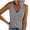 Gray, variant on Staron Women's Casual Solid Color Button Tank Top V Neck Sleeveless Basic Comfy Relaxed Loose Fit with Elastic, Army Green S