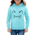 thumbnail image 3 of HUITKMM Girls Long Sleeve Cartoon Print Hooded Pullover Warm Sweatshirt Top Outerwear, 3 of 3