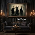 thumbnail image 2 of AEFER Vintage Witch Wall Art Dark Academia Aesthetic Posters Three Witches Halloween Pictures Dark Witch Wall Art Gothic Spooky Moody Poster Victorian Woman Frame: 8x10inch(20x25cm), 2 of 6