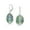 Multicolor, variant on Bling Jewelry Womens Large Oval Gemstone Lapis Lazuli Turquoise Dangle Earrings in Sterling Silver