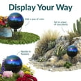 thumbnail image 5 of Sunnydaze Mirrored 10" Rainbow Stainless Steel Outdoor Gazing Globe, 5 of 8
