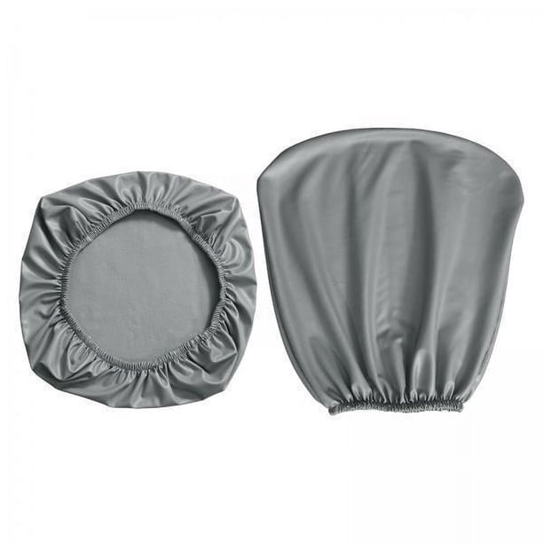 2 Fundas Para Sillas De Oficina, Fundas Para Sillones, Elásticas Y Extraíbles, Para Oficinas, Hoteles, Color Gris