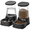 Black, variant on Nomipaw 2Pcs Cat&Dog Feeder & Waterer - Automatic Gravity Feeding - 1 Gallon Each Feeder - Black Gray