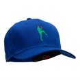 thumbnail image 5 of Baseball Pitcher Silhouette Embroidered Cotton Twill Cap - Royal OSFM, 5 of 5