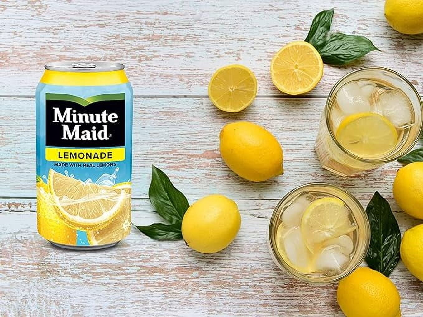 Minute Maid 12 oz Can Bundle 36 Pack - Fruit Punch, Pink Lemonade, and Lemonade
