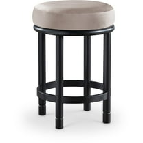 Meridian Furniture Monette Taupe Velvet Counter Stool