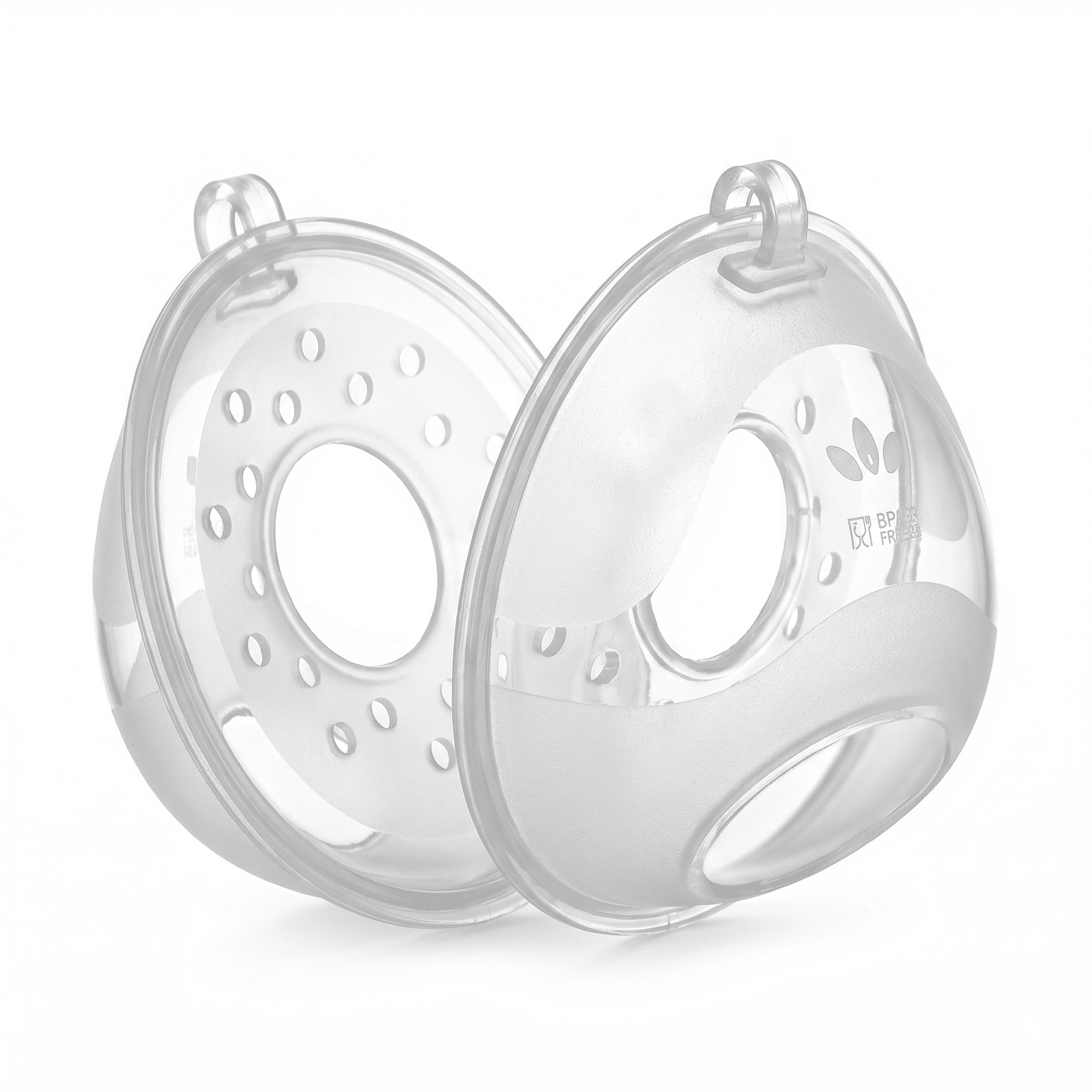 Topkech 2PCS Soft Silicone Breast Milk Collector - Reusable Shells for Breastfeeding Support