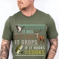 thumbnail image 5 of If It Flies It Hops It Drops It Hooks T-Shirt – Funny Hunting and Fishing Tee, Outdoor Sportsman Graphic Shirt, Unisex Country Apparel, 5 of 7