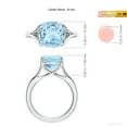 thumbnail image 5 of ANGARA Natural Solitaire 3.5 ct Aquamarine Split Shank Engagement Ring in 925 Sterling Silver for Women (Size-10mm) | March Birthstone, Anniversary, Jewelry Gift for Women | Natural Aquamarine Ring, 5 of 10