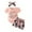 Pink, variant on TOOYOU Girls Summer Outfit Sets Short Sleeve Daddy Mama Saying Romper Floral Shorts Headband For Baby Girls Playtime Outfits Size 9 -12 Months Pink