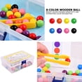 thumbnail image 2 of Juguete educativo para edades tempranas, cuentas de Clip, material didáctico preescolar, juego de cuentas de madera para niños Tmvgtek juguetes de los niños, 2 of 9