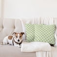 thumbnail image 4 of Ambesonne Green Throw Pillow Cover 2 Pack, Foamy Beer Glasses, 16", Apple Green White, 4 of 5