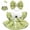 Green, variant on Clothes Set for 17cm Doll (NO Doll), Luxury Chic Style 2-Piece Accessories for 17cm Dolls, Premium Fashion Outfits - Bow Headdress + Plaid Tweed Dress