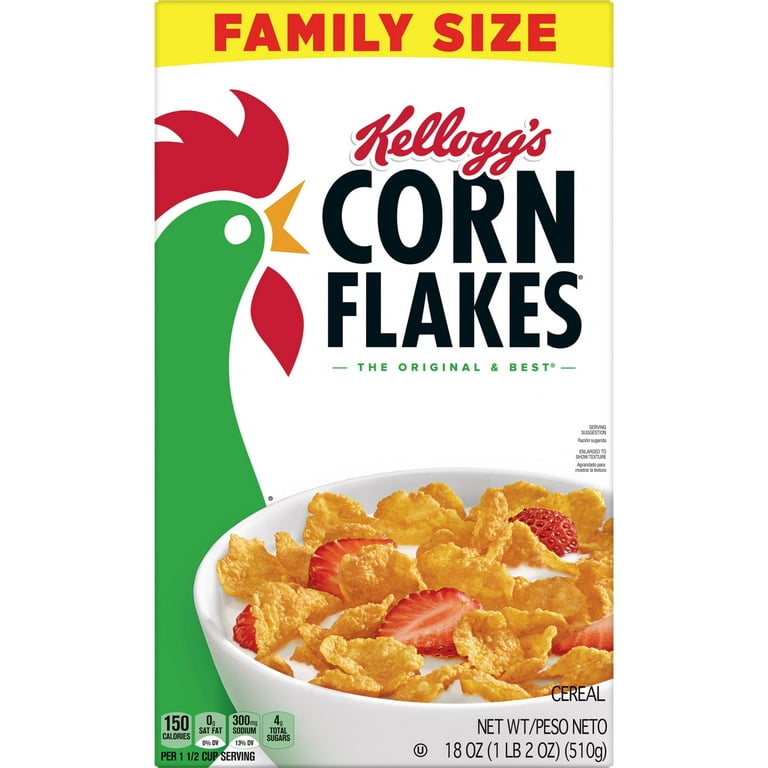Kellogg's Corn Flakes Cereal The Original, 750 g, Yellow : Buy