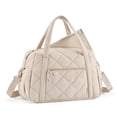 thumbnail image 1 of Bolsa de pañales MoMmore expandible para 2 niños o gemelos, color beige, 1 of 6