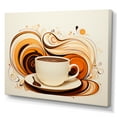 thumbnail image 2 of Designart "Modest Coffee Cup Design IV" Utensils Canvas Art Print, 2 of 7