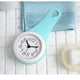thumbnail image 1 of Reloj de pared con ventosa para baño, silencioso, impermeable y antivaho, azul, 1 unidad, 1 of 5