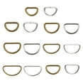 thumbnail image 3 of 100pcs Metal D Rings Webbing Buckles Straps Soldered - White, 12x8x1.8m, 3 of 8