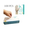 100 pieces disposable gloves transparent vinyl disposable gloves disposable gloves men women children