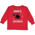 thumbnail image 3 of Inktastic Valentine's Day Papa's Lovebug Boys or Girls Long Sleeve Toddler T-Shirt, 3 of 5