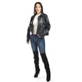 thumbnail image 4 of Chamarra de piel sintetica Roman Fashion /Juvenil, 115 (Negro) negro EG, 4 of 5