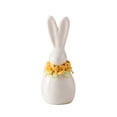 thumbnail image 2 of EWASWON White Ceramic Bunny Figurine - Small Rabbit Home Decor Statue, Cute Animal Figurine Gift for Her, Birthday, Housewarming, 2 of 6