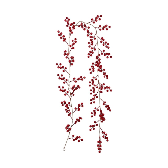 Vigne de Fruits Rouges de Noël Artificielle Décoration de Maison Vigne de Fruits Rouges de Noël
