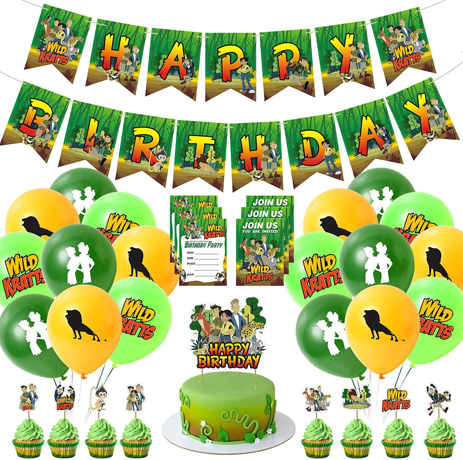 Wild Kratts Party Supplies for Birthday, Wild Creature