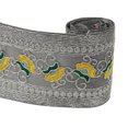 thumbnail image 5 of IBA Indianbeautifulart Silver Dori & Zari With Yellow & Green Thread Dupion&nbsp;Trimming&nbsp;for Sewing DIY Craft by 3 Yard Border Lace Tape&nbsp;Trim, 1 Inch Wide, 5 of 7