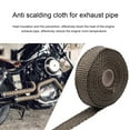 thumbnail image 2 of 2.5CM 5M Fiberglass Exhaust Header Pipe Heat Wrap Tape, Exhaust Insulation Wrap Kit with 4 Ties, Ideal for Car, Truck, Motorcycle, and Vehicle Heat Protection, 2 of 6