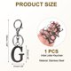 thumbnail image 2 of Llave de Inicial Uxcell, 1PCS Llave de Acero Inoxidable, Negro (Letra G), 2 of 7