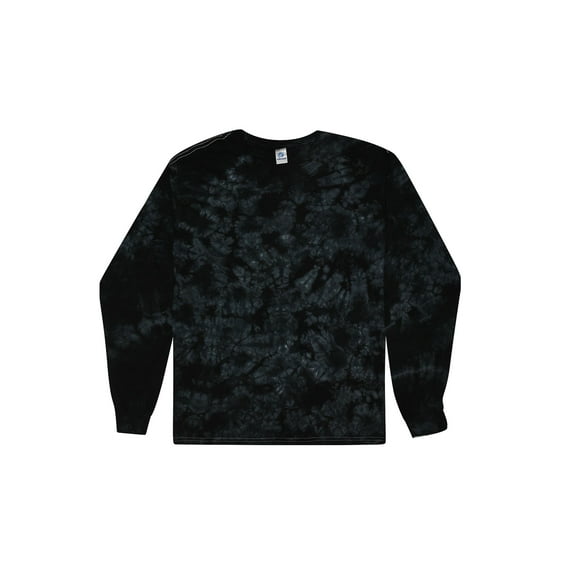 Colortone Tie-Dye Crystal Wash Long Sleeve T-Shirts Men Adult S to 3XL Plain Colors