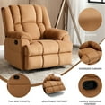 thumbnail image 6 of Beige Fabric Recliner Chair For Living Room, 360° Swivel, Rocking, Extra Large, Manual Handle, Heavy Duty Swivel Rocking Chair, Fabric, Oversized, Manual, Duty, Cushion Back Primary Space, 6 of 6