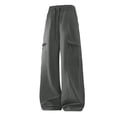 thumbnail image 5 of IhhxPro Men's Outdoor Cargo Pants with Elastic Waist Multi-Pockets Work Drawstring Trousers Lightweight Cotton Hiking Jogger Straight Leg Casual M-5XL, 5 of 7