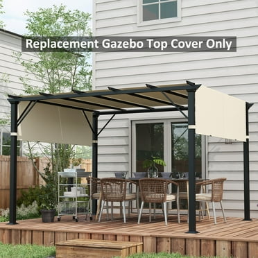 Outsunny 2 PCS Pergola Shade Cover, UV Protection Pergola Canopy Replacement, for 10 x 10ft Pergola