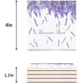 thumbnail image 3 of FMSHPON Lavender Island,Purple White Set of 4 Coaster for Drinks, Absorbent Ceramic Stone Coasters Cup Mat with Cork Base for Home Kitchen Room Coffee Table Bar Decor, 3 of 4