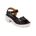 thumbnail image 1 of Jelly Beans CE85 Leatherette Buckle Lug Sole Chunky Heel City Sandal (Toddler/ Little Girl/ Big Girl), 1 of 5