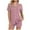 Pink, variant on Kureaily Womens Pajamas Set Short Sleeve Sleepwear Button Down Nightwear Shorts Soft Home Wear Sets Pajamas for Women