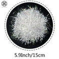 thumbnail image 2 of Luxtrada 12pcs White Sparkling Snowflakes String & Sticker Window Clings Decal Christmas Decoration Hanging Xmas Ornaments (5.9INCH,15CM), 2 of 9