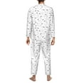 thumbnail image 7 of Salouo Airplane Print Button-Front Long Sleeve Pajama Set for Men, Soft 2Pjs Men's Long Sleeve Sleepwear -Medium, 7 of 7