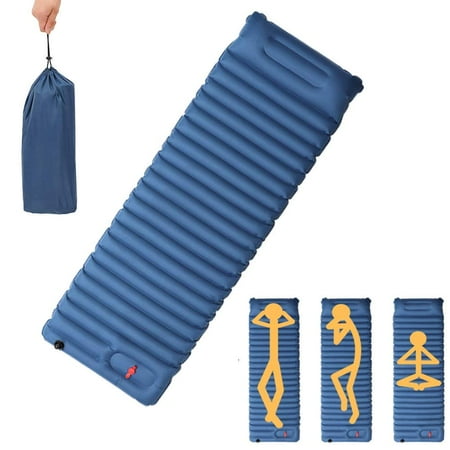 - Inflatable Sleeping Pad Mat Built-in Pillow & Foot Pump,iClover Ultralight Portable Waterproof 4 Season Camping Mat Air Mattress Thick Sleeping Bed Backpacking Sleeping Bag Tent Hammock
