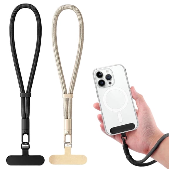 Adjustable Phone Wrist Strap, Slim Lanyard with Tether Tab Anti Drop Wristlet for and Smartphones, Nylon Hand Strap