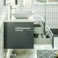 thumbnail image 5 of Totti Wave 30" Gray Modern Bathroom Vanity w/ Super White Man-Made Stone Top & Sink, 5 of 7