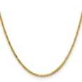 thumbnail image 3 of 14k Yellow Gold 24 Inch 2mm Byzantine Link Chain Necklace Pendant Charm, 3 of 9