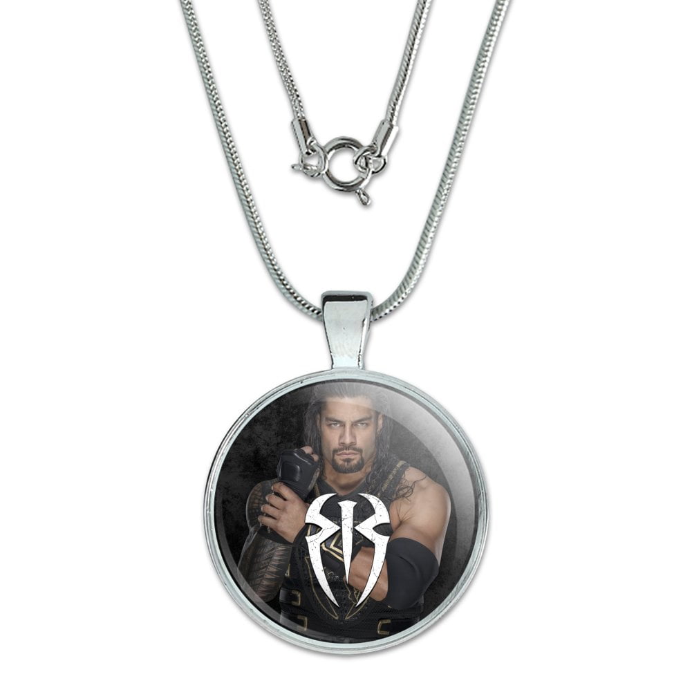 WWE Roman Reigns Locked and Loaded 1" Pendant with Sterling Silver 