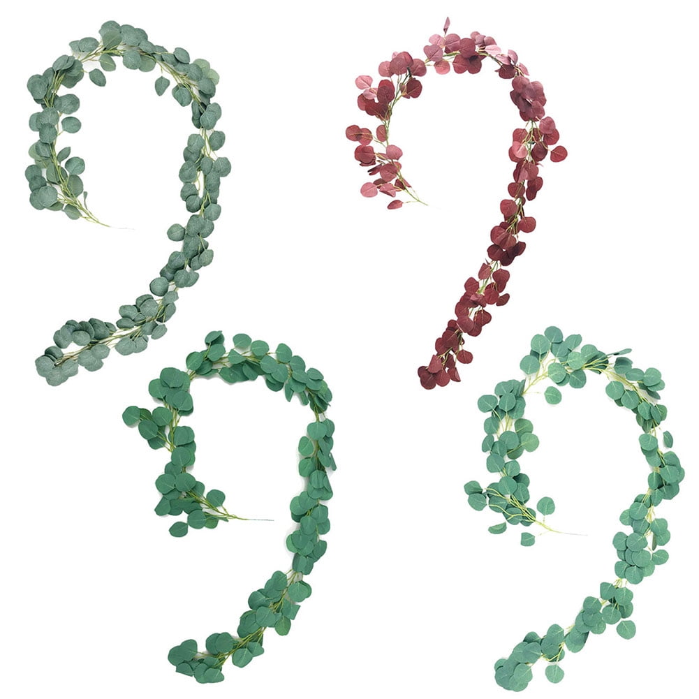 Bcloud Artificial Vine Fake Eucalyptus Leaves Greenery Wreath Plants