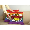 thumbnail image 2 of Ambesonne Rainbow Throw Pillow Cover 2 Pack, Pop Art Comics Pride, 18", Multicolor, 2 of 5
